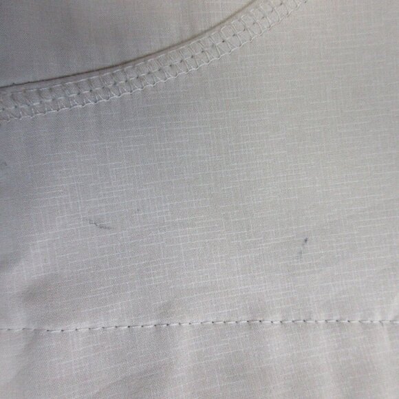 Ilse Jacobsen Women's Slim Fit Long Softshell Raincoat 40 Ivory Waterproof 776 - Picture 8 of 11